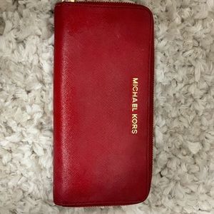 Michael Kors wallet red
